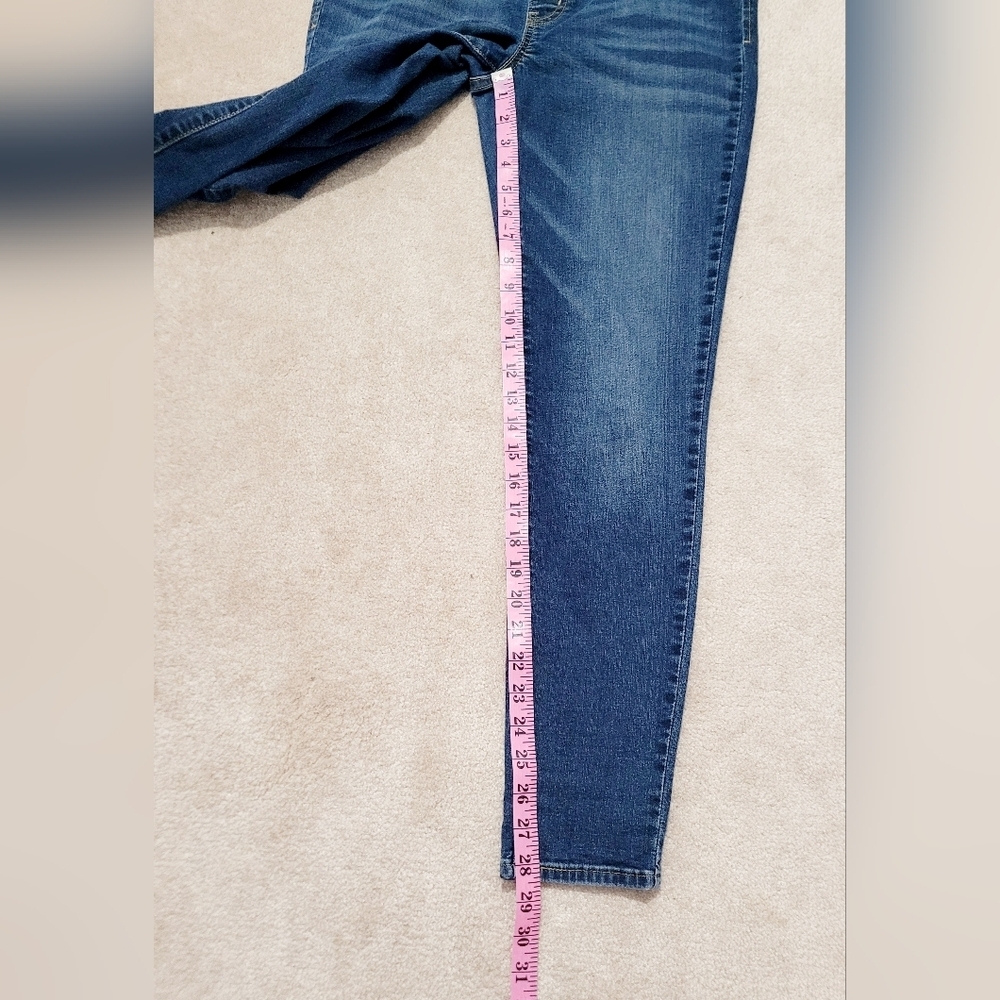 Levi's Baby Bump Skinny Maternity Jeans Size Medium Blue Stretch - Picture 9 of 14